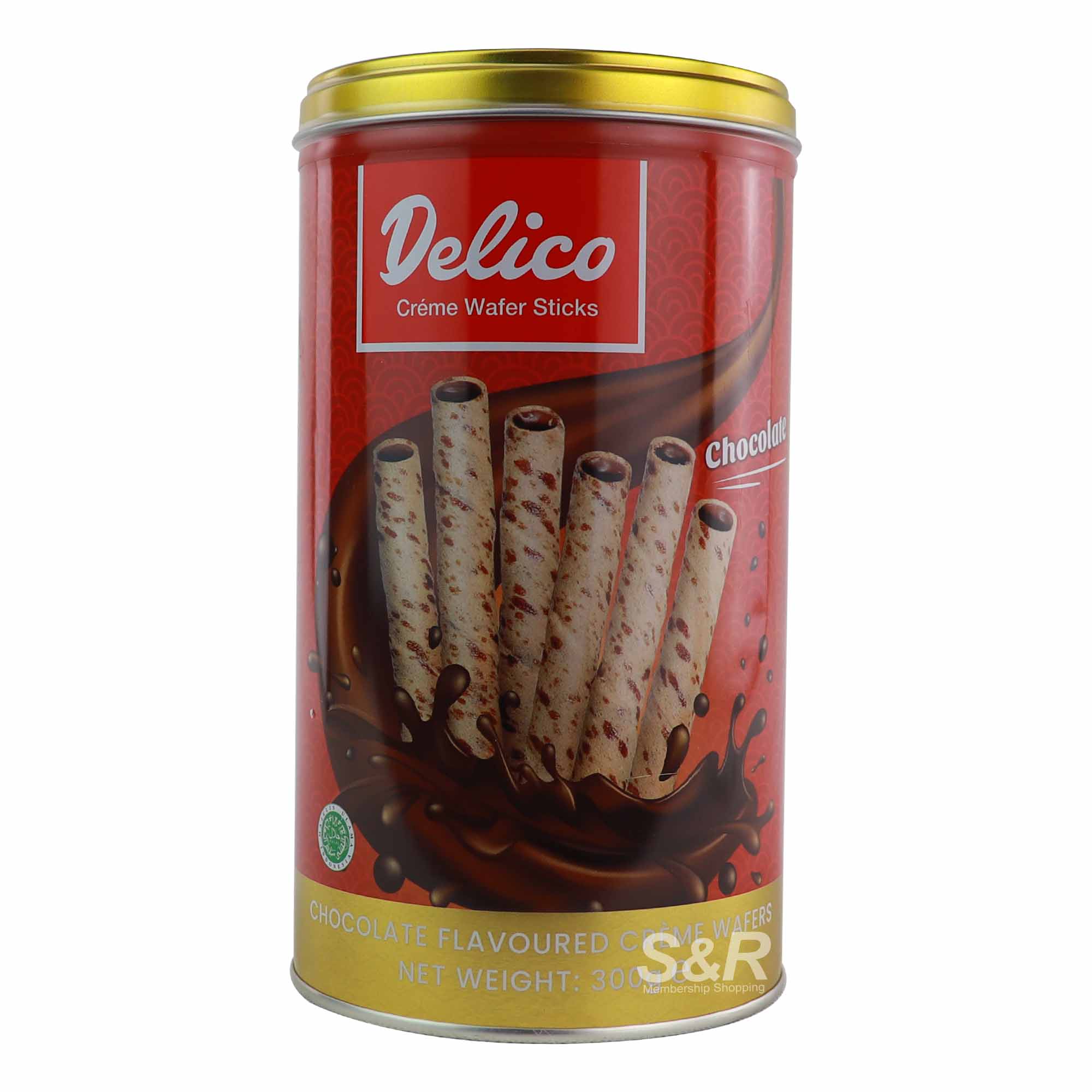 Delico Chocolate Flavored Creme Wafers 300g Delico Chocolate Flavored Creme Wafers 300g